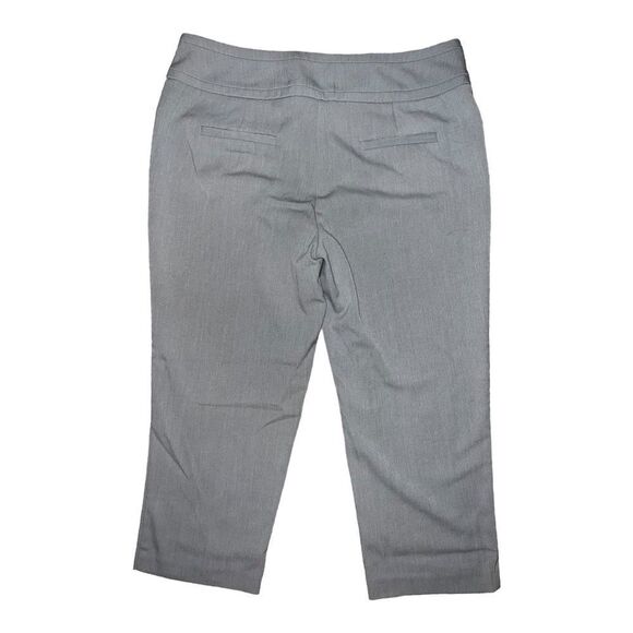 Maurice's Womens Lot of Two Cropped Dress Pants Gray Black Size 3/4 EUC - Picture 3 of 8